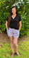 Plaid Pigs Adult Bamboo Shorts