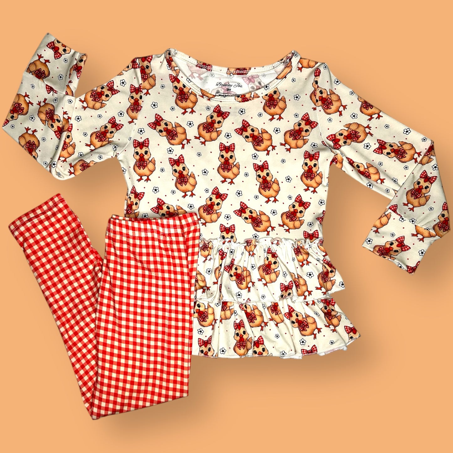 Pretty Peeps Bamboo Peplum Set