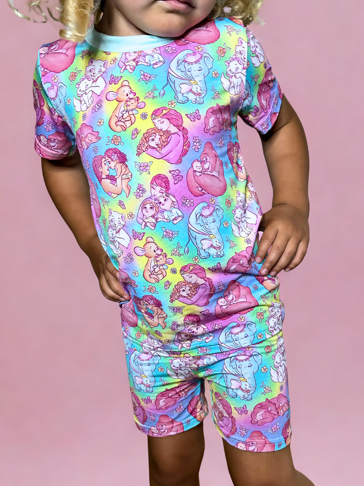 A Mother's Love Bamboo Short Sleeve and Shorts Two Piece Pajama Set