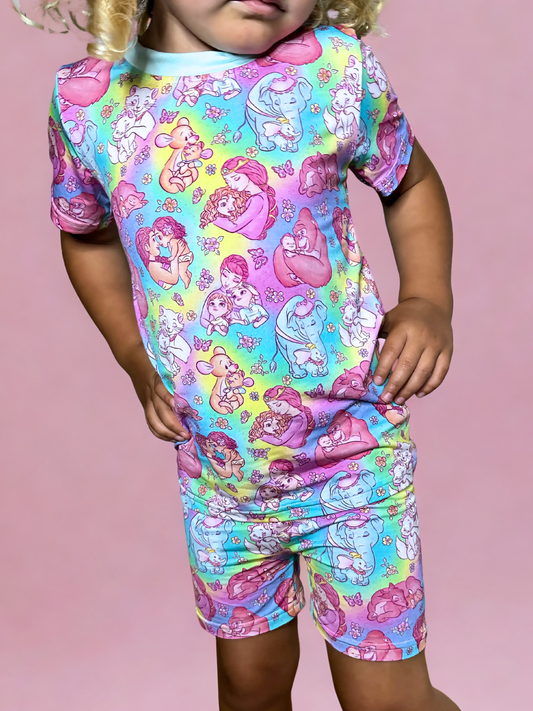 A Mother's Love Bamboo Short Sleeve and Shorts Two Piece Pajama Set