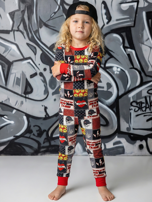 Mama’s Boy Bamboo Two Piece Pajama Set