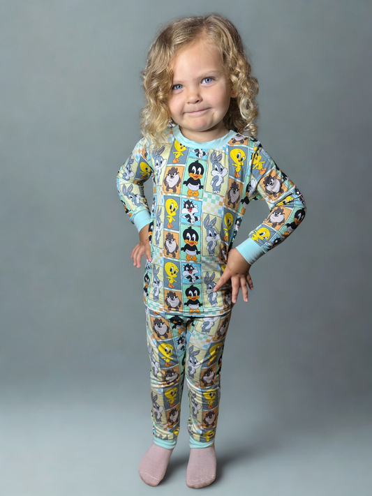 Toon-Tastic Classic Bamboo Two Piece Pajama Set