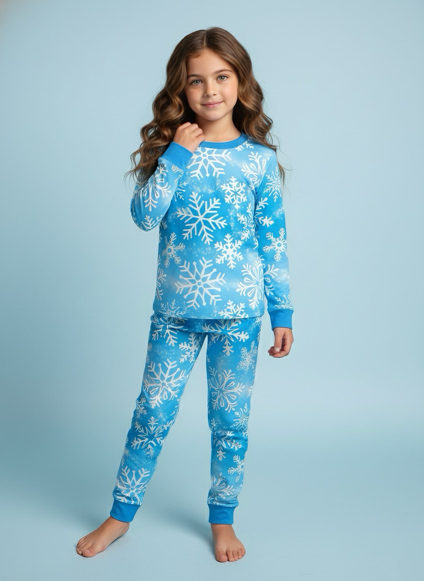 Snowy Snuggles Bamboo Two Piece Pajama Set