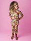Patchwork Playtime Bamboo Two Piece Short Sleeve and Bottoms Set