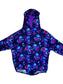 Poison Petals Bamboo Bubble Hoodie with Snaps
