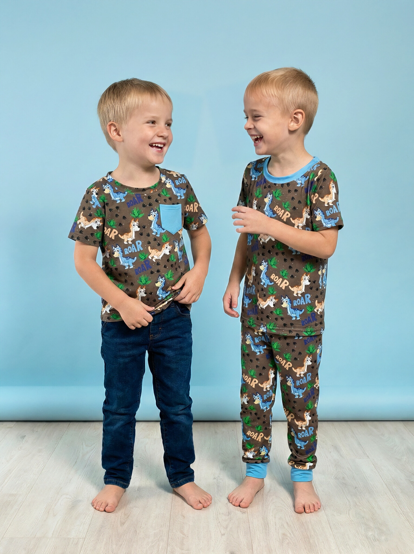 Dino Dog Bamboo Pocket Tee
