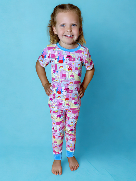 Muddy Puddles Bamboo Two Piece Pajama Set