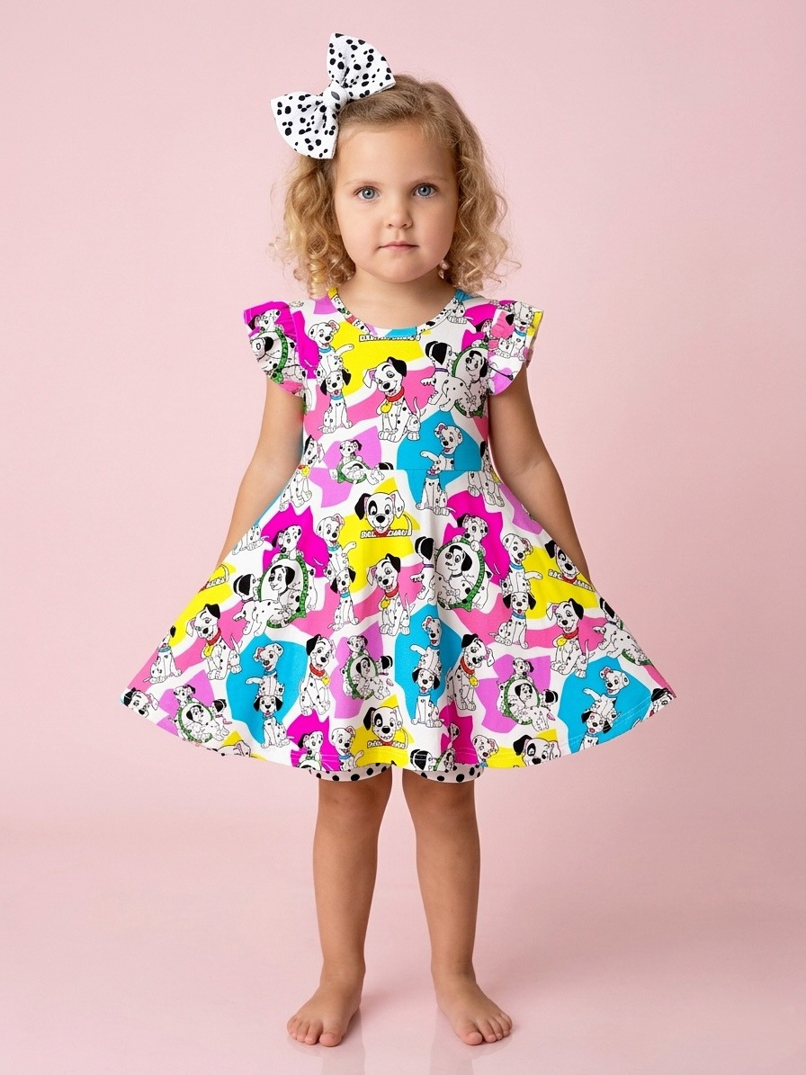 Dog Days Bamboo Peplum Dress and Shorts Set