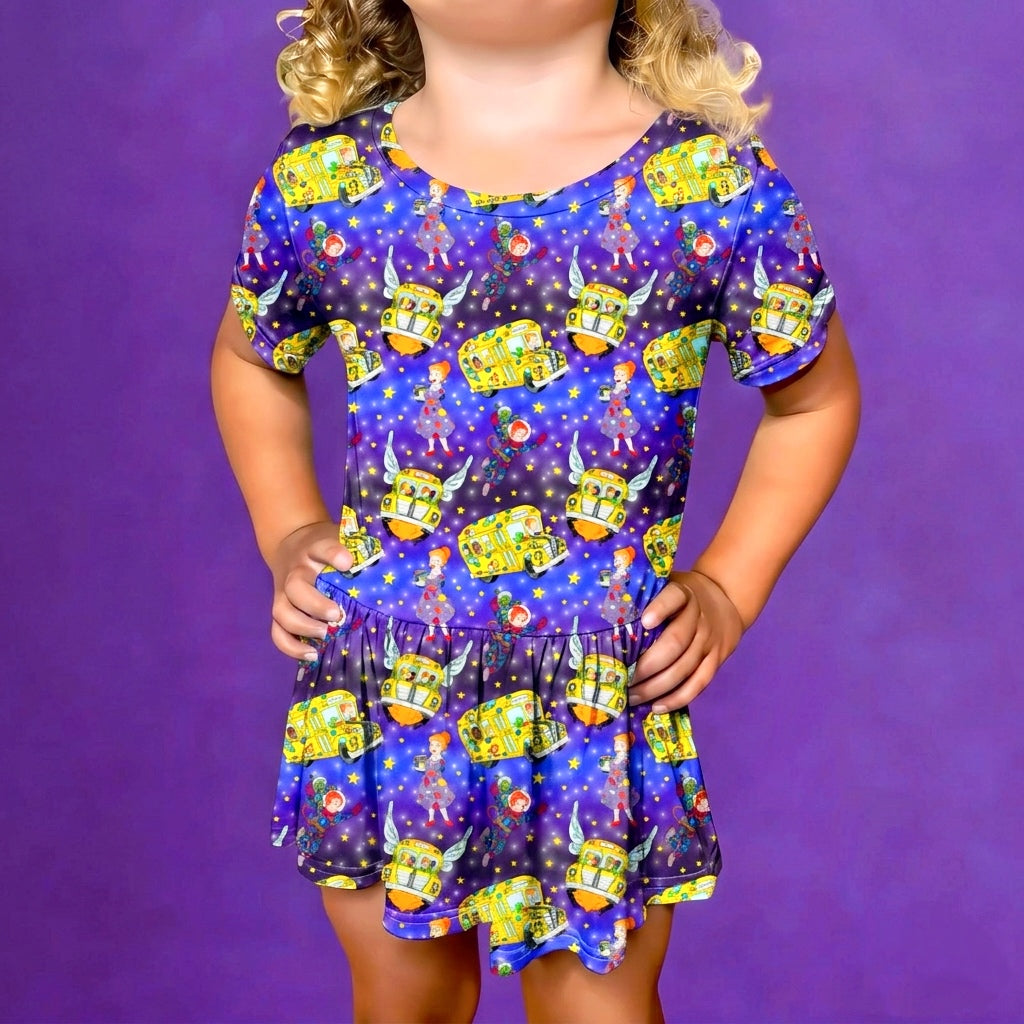 Magical Learning Bamboo Twirl Dress with snaps (Pre Order with expected arrival August 2026)