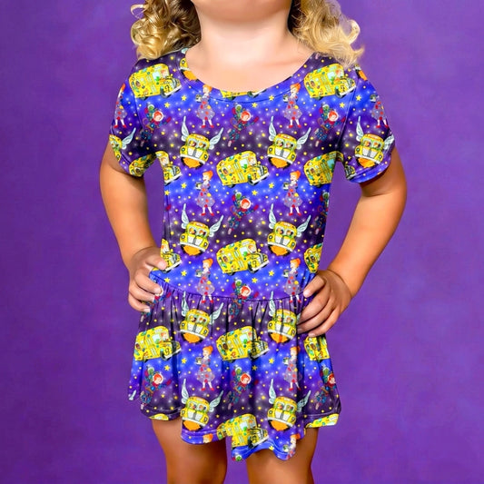 Magical Learning Bamboo Twirl Dress with snaps (Pre Order with expected arrival August 2026)