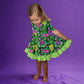 Purple Dinosaur Bamboo Twirl Dress (Pre Order with expected arrival August 2026)