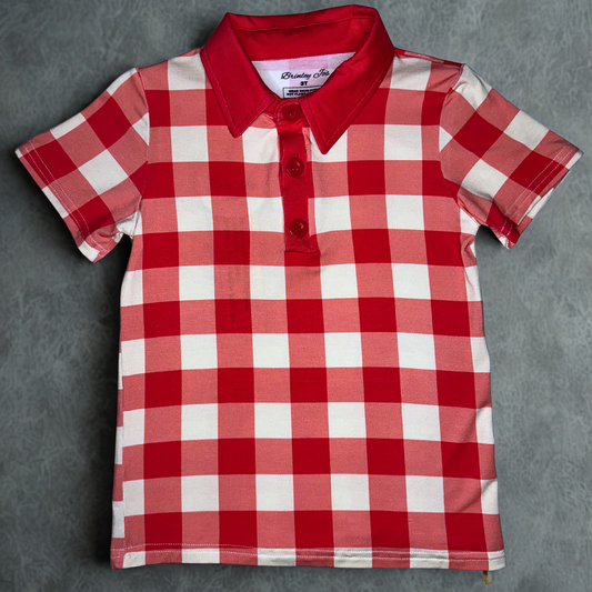 Little Lumberjack Bamboo Toddler Polo Top
