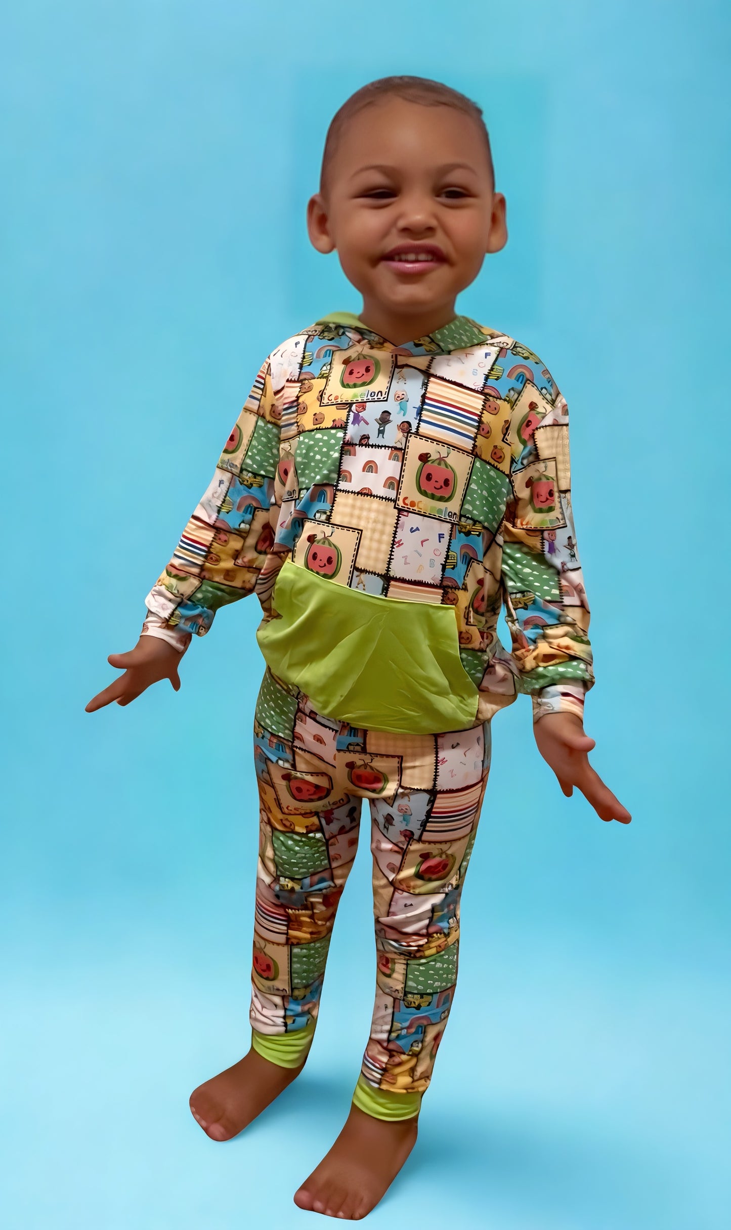 Patterned Pals Bamboo Toddler Hoodie