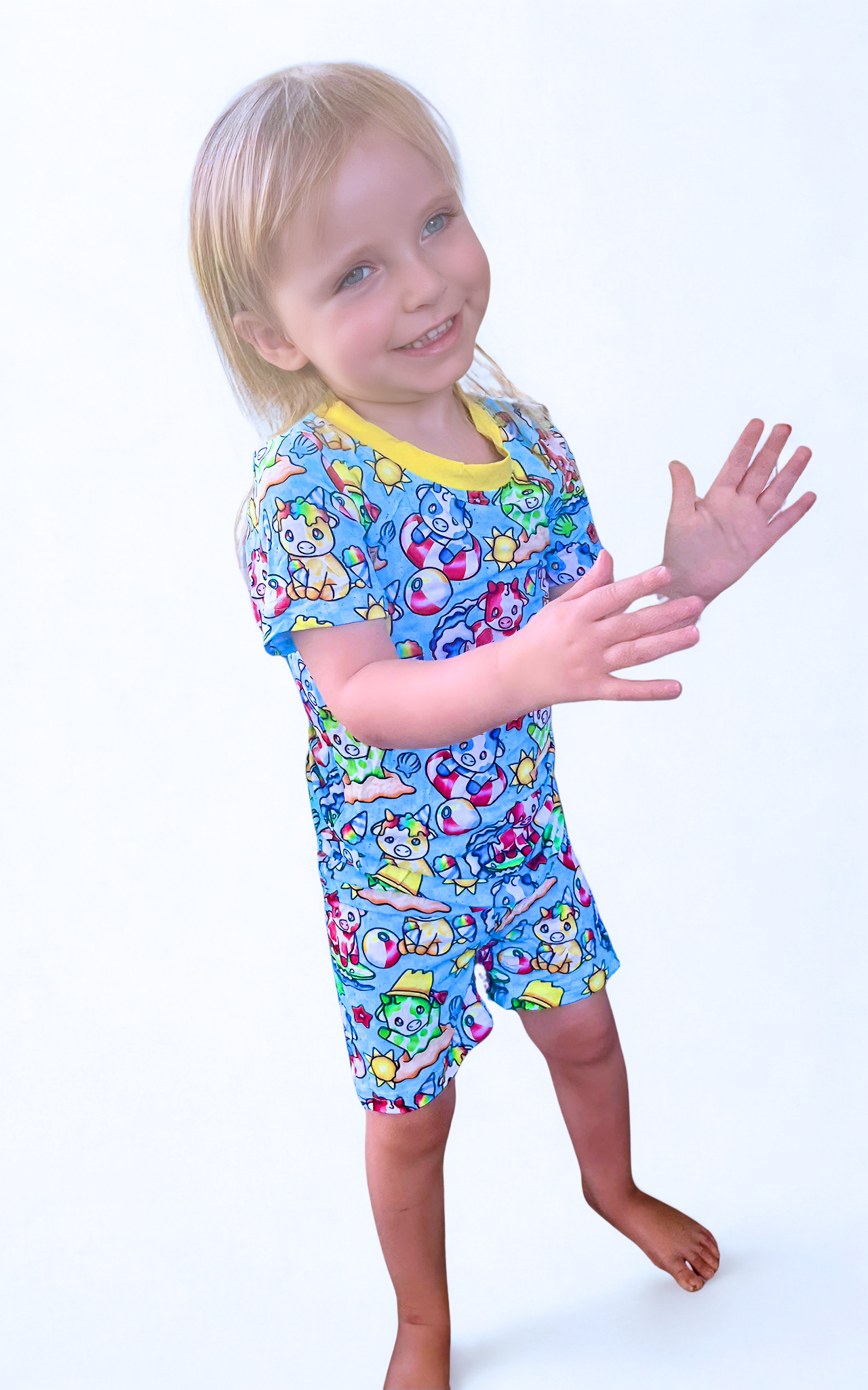 Moowaves Bamboo Short Sleeve & Shorts Two Piece Set