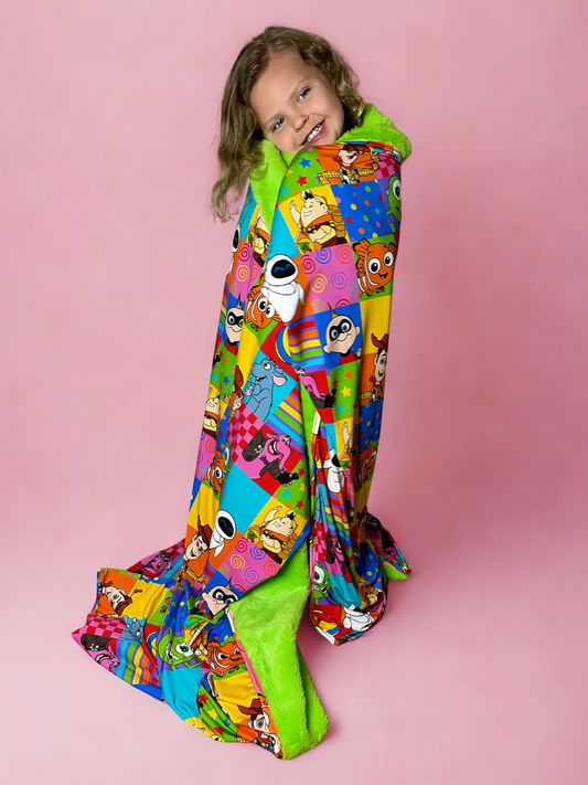 Patchwork Playmates Plush Bamboo Blanket