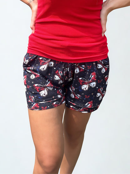 Firework Flutters Adult Bamboo Shorts