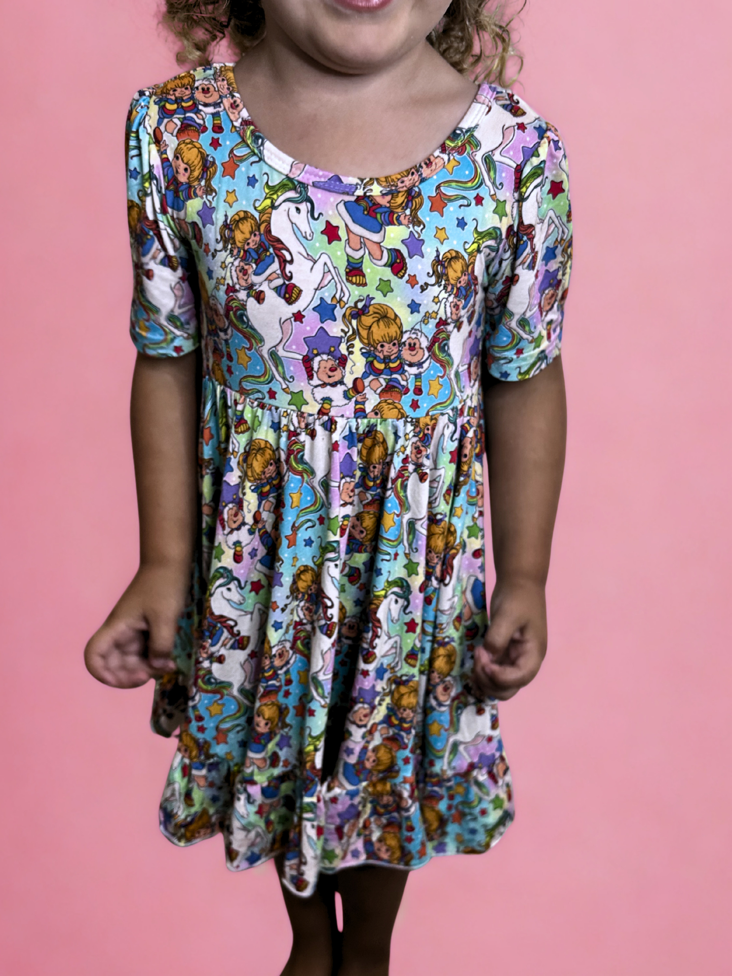 Rainbow Riders Bamboo Twirl Dress