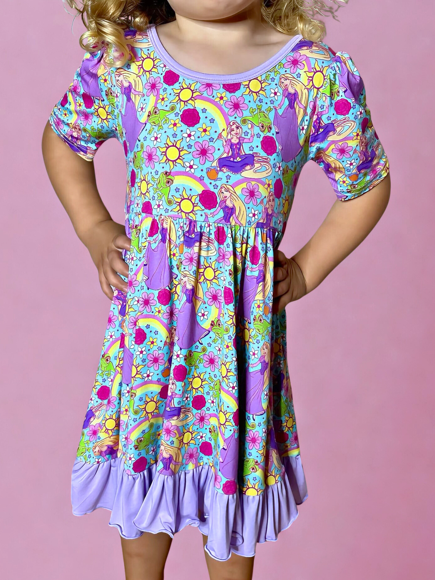 Besties in Bloom Bamboo Twirl Dress