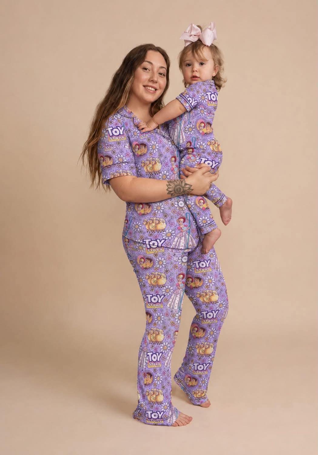 Rootin’ Tootin’ Daisies Toddler Bamboo Two Piece Button Up Top and Bottoms Pajama Set (Pre Order with expected arrival mid September)