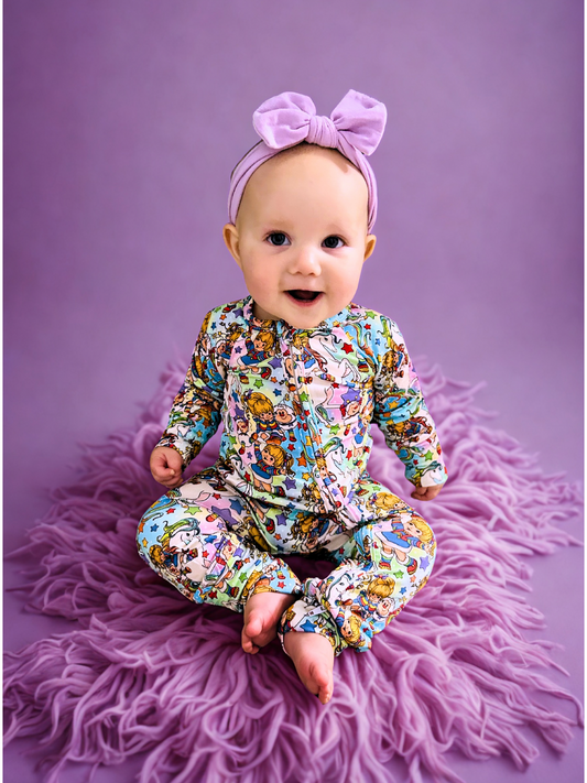 Rainbow Riders Bamboo Romper