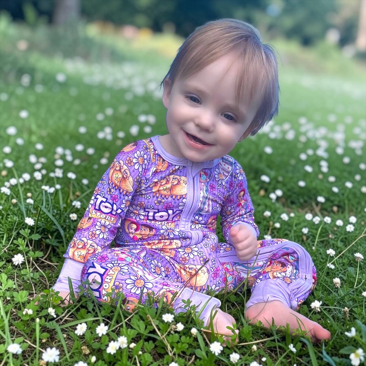 Rootin' Tootin' Daisies Bamboo Romper