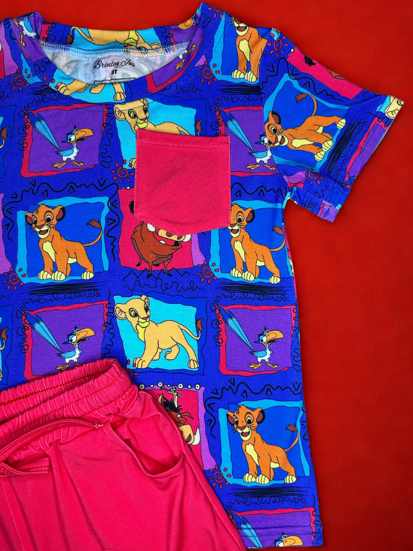 Hakuna Matata Bamboo Pocket Tee and Shorts Set