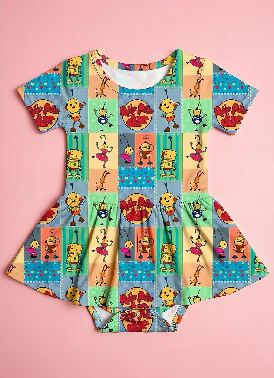 Flashback Flippy Bamboo Twirl Dress with snaps