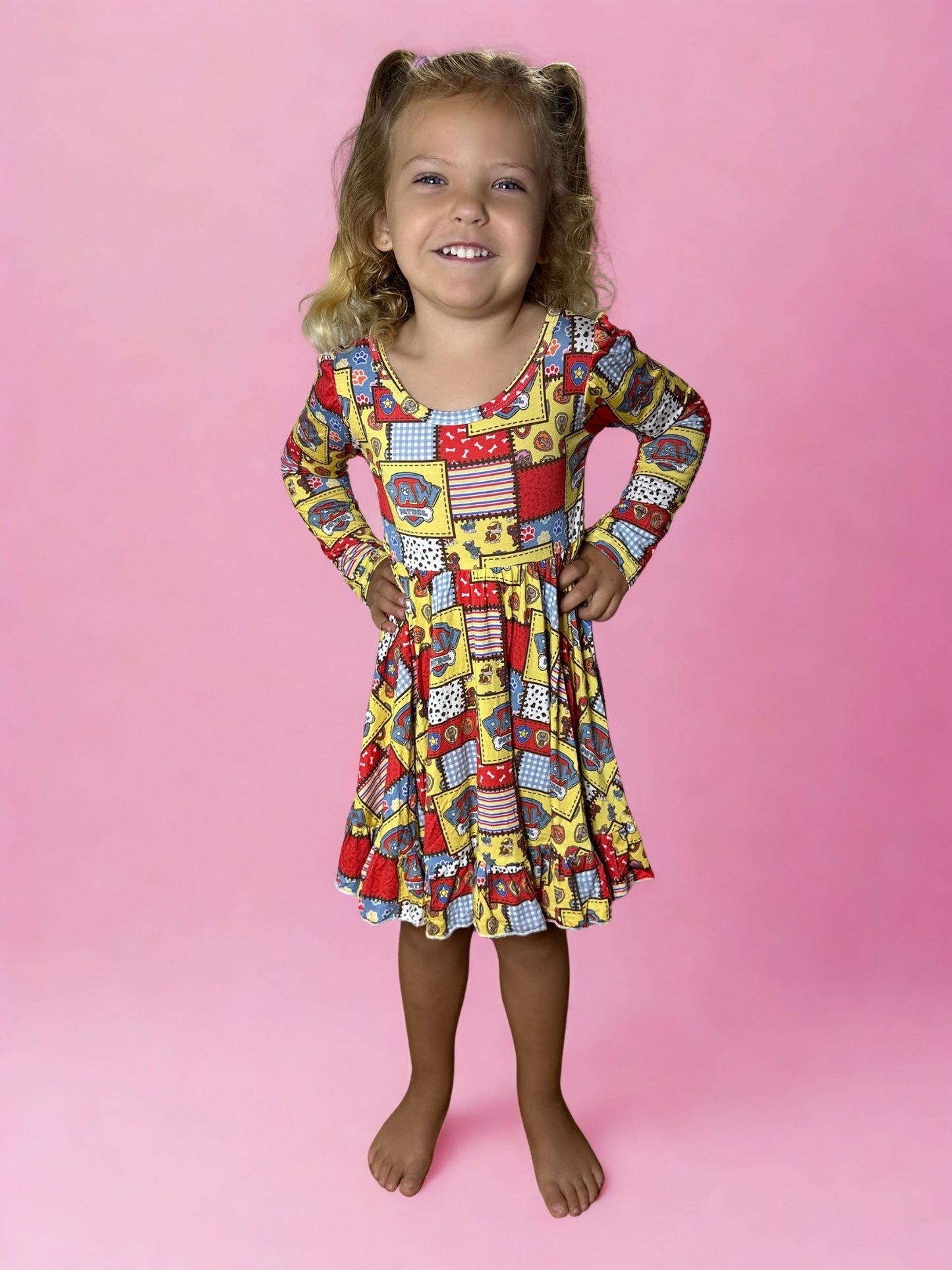 Patchwork Playtime Bamboo Twirl Dress