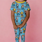 Retro Robot Bamboo Short Sleeve and Pants Two Piece Pajama Set (Pre order with expected arrival end of Sept.)