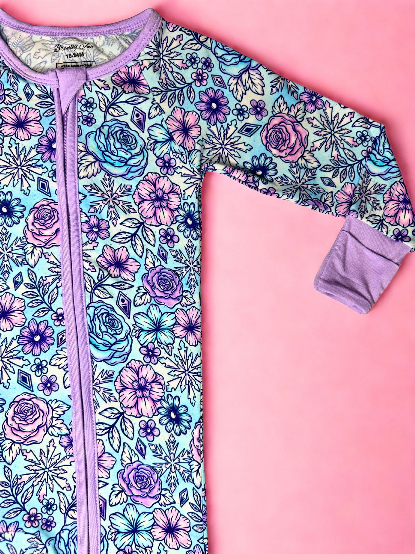 Arctic Bloom Bamboo Romper