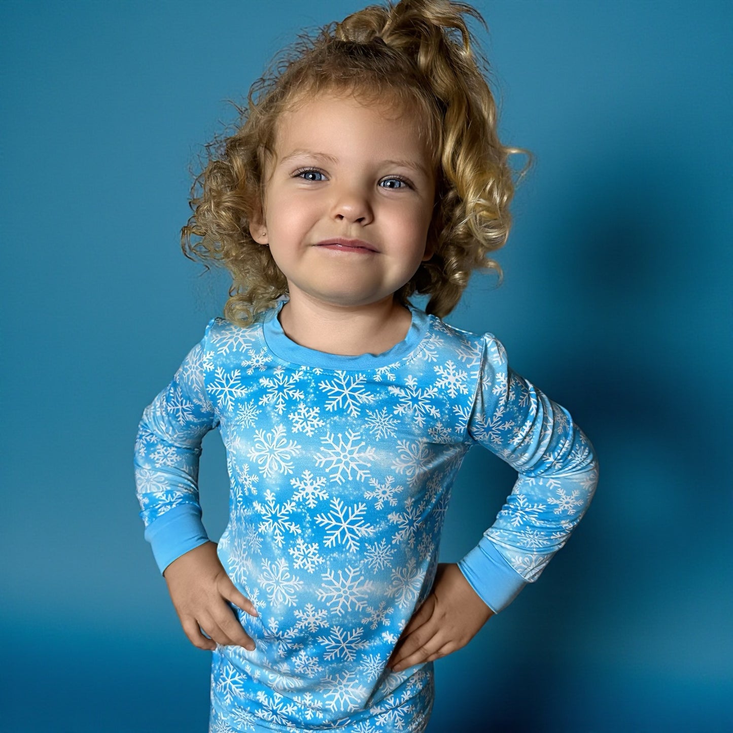 Snowy Snuggles Bamboo Two Piece Pajama Set