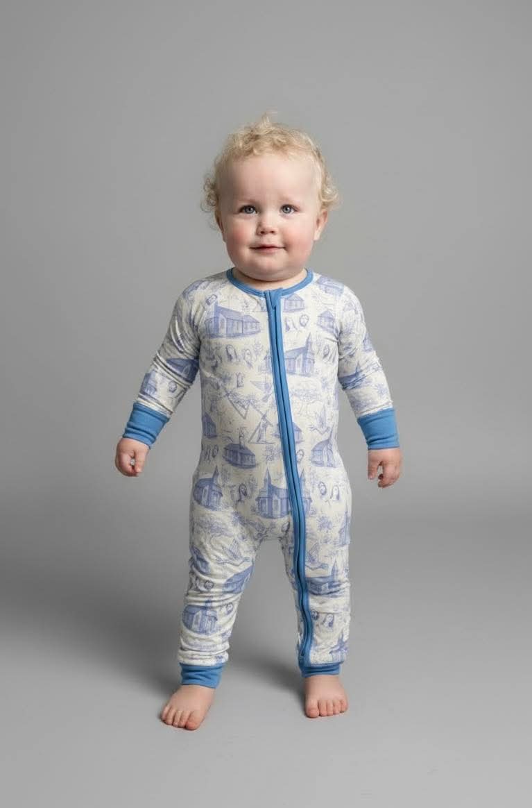 Blue Sanctuary Bamboo Romper