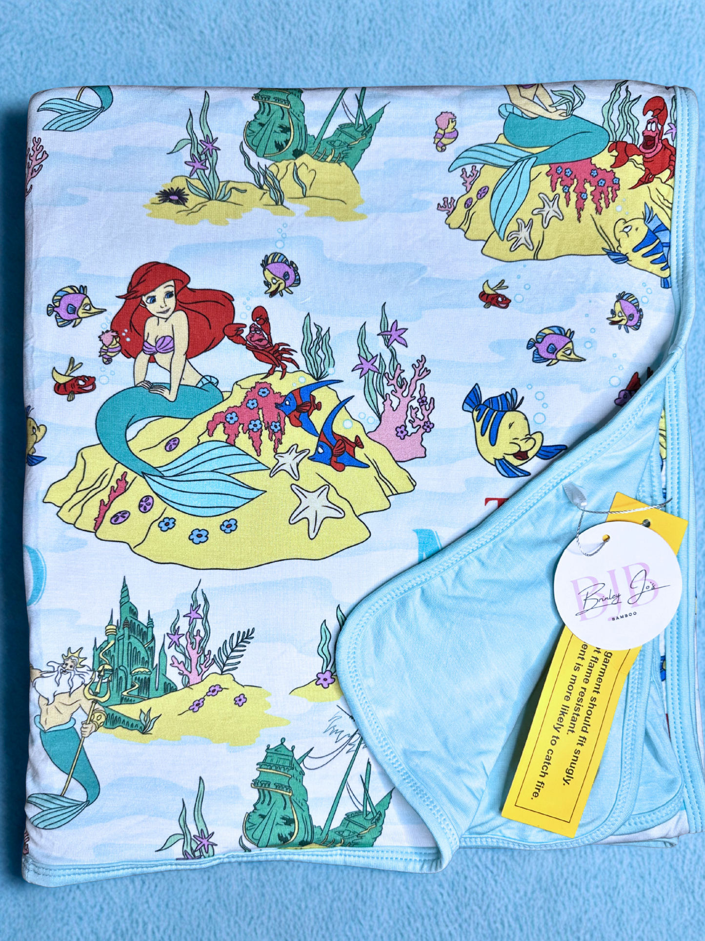 Ocean Princess Double Layered Bamboo Blanket
