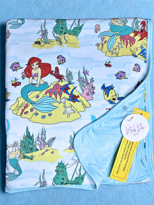 Ocean Princess Double Layered Bamboo Blanket