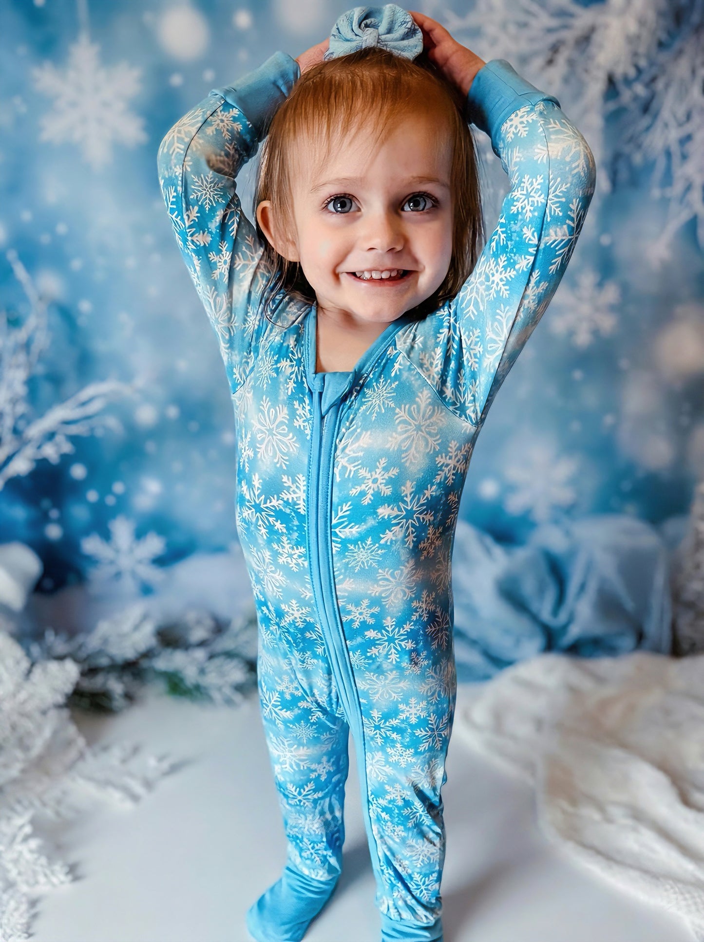 Snowy Snuggles Bamboo Romper