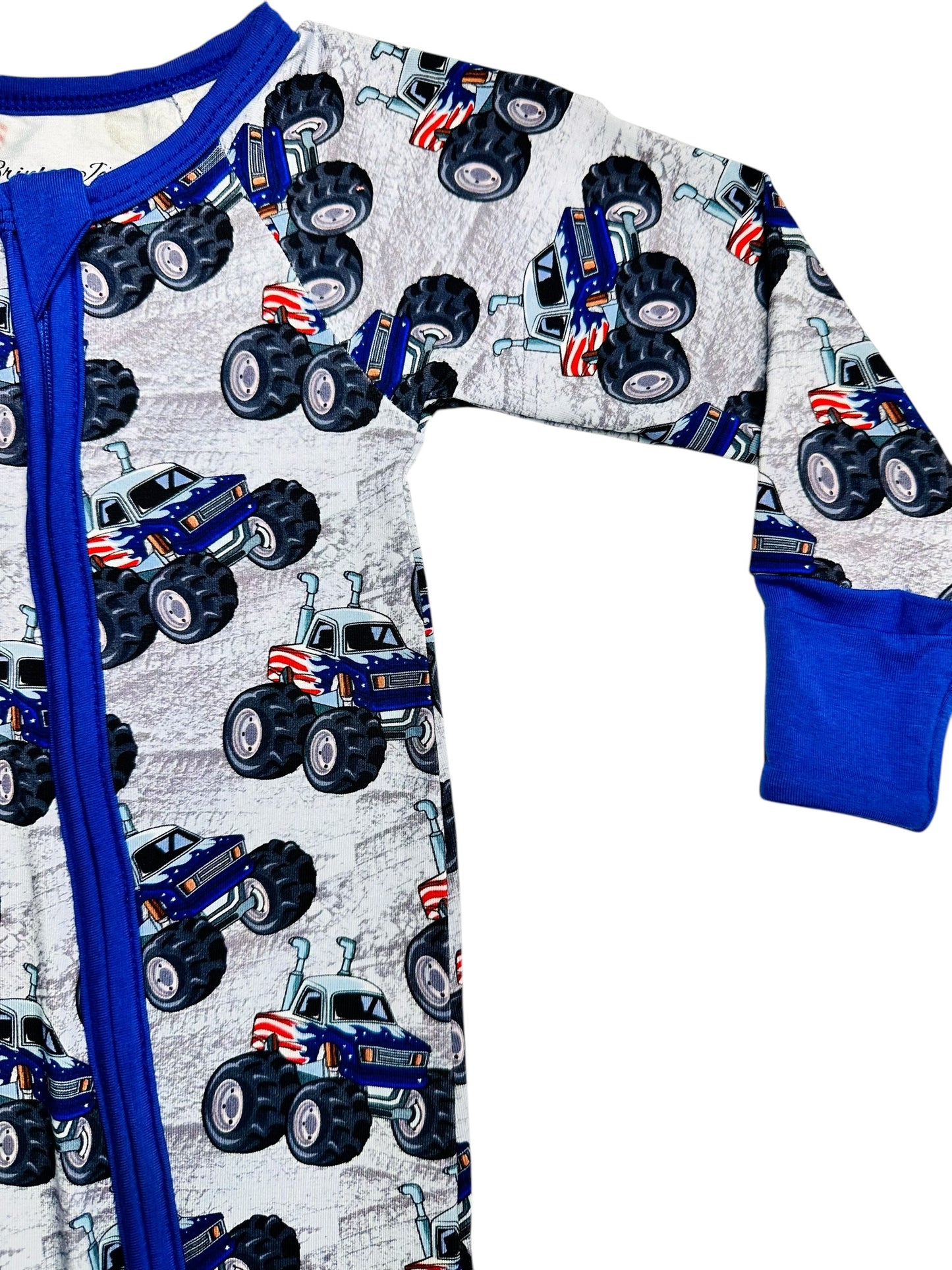 Red, White & Zoom Bamboo Romper