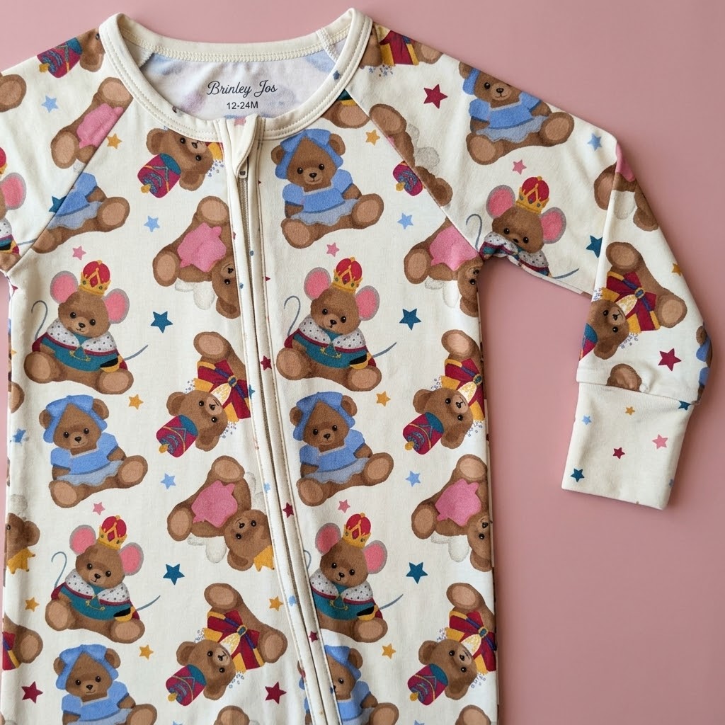 Whisker Wonderland Bamboo Romper (Pre-order with arrival of the end of November)