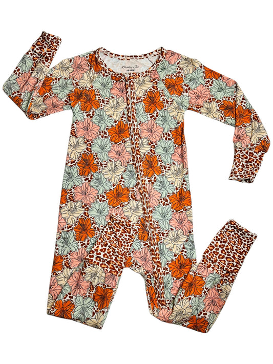 Leopard Lily Bamboo Romper