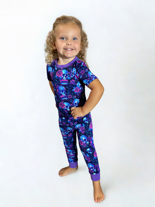Poison Petals Bamboo Two Piece Pajama Set