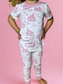 Pink Sanctuary Bamboo Two Piece Pajama Set