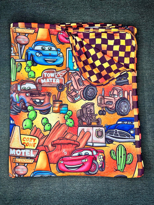 Rally Racers Double Layered Bamboo Blanket