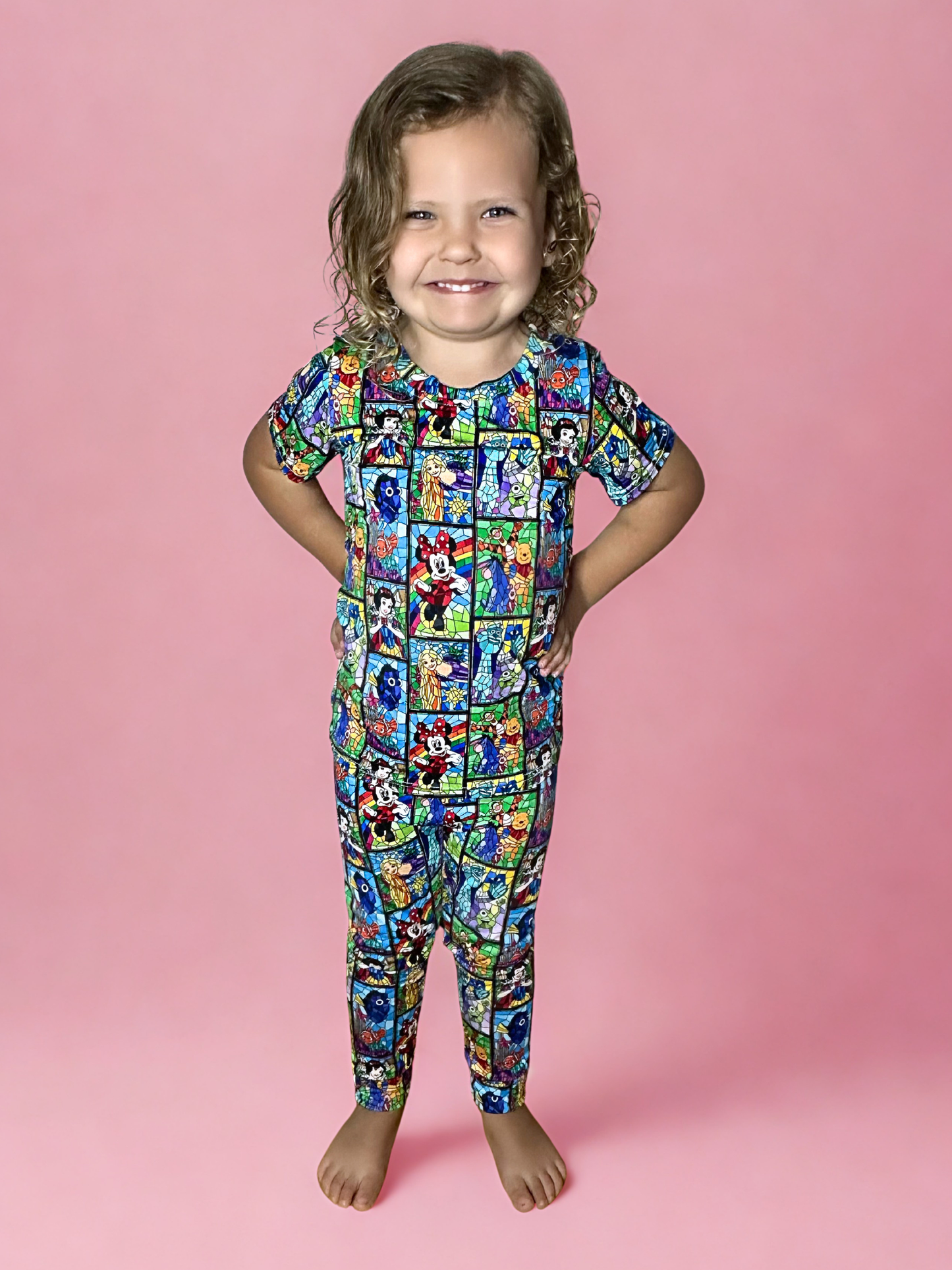 Stained Glass Bamboo Two Piece Pajama Set