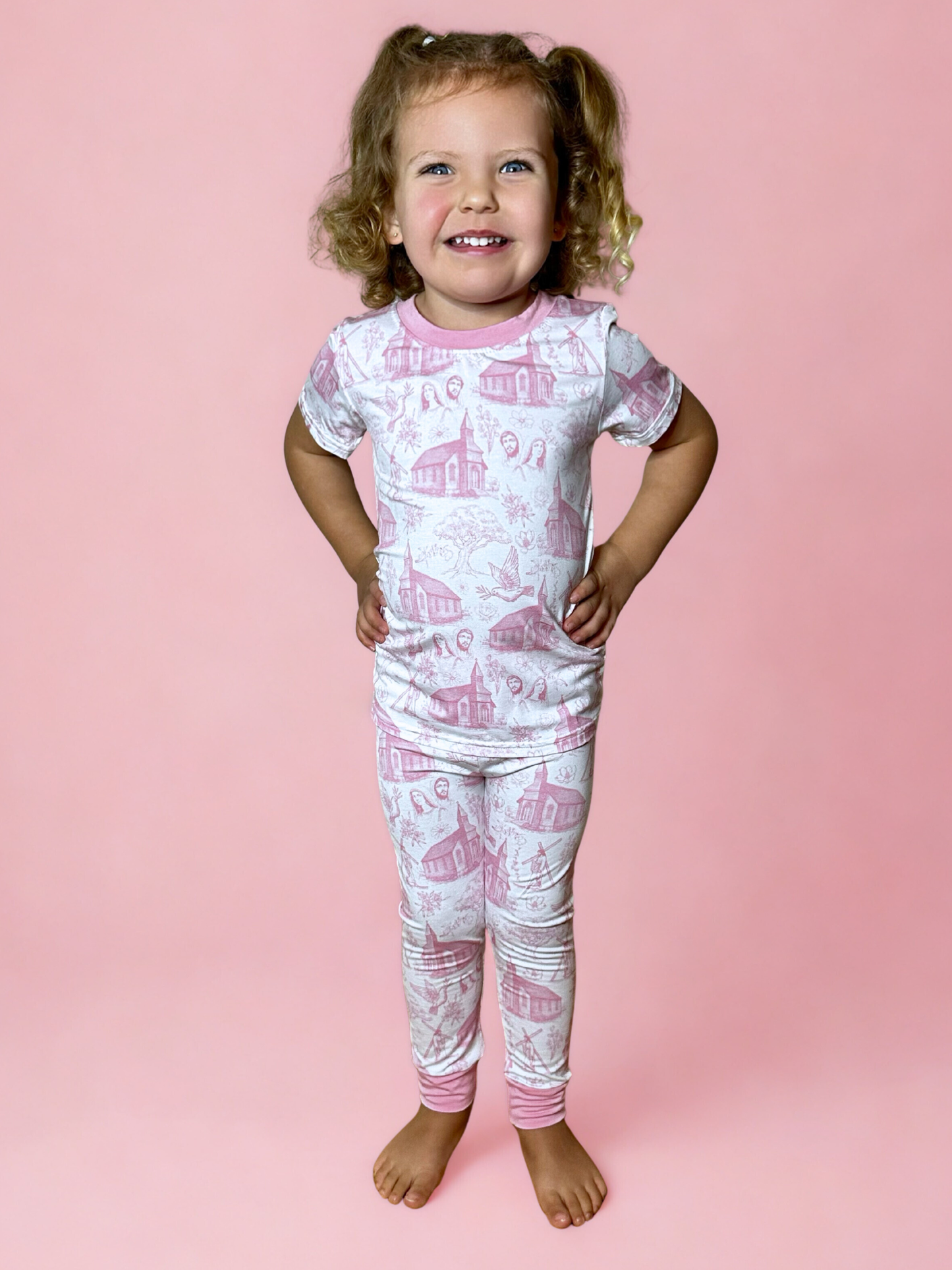 Pink Sanctuary Bamboo Two Piece Pajama Set