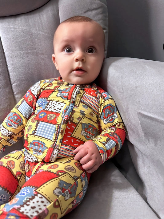 Patchwork Playtime Bamboo Romper
