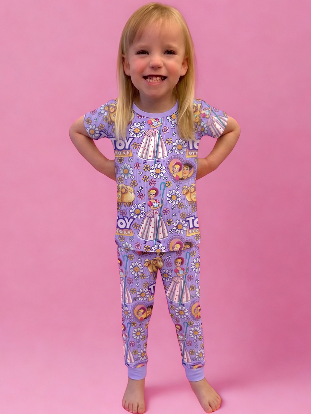 Rootin' Tootin' Daisies Bamboo Two Piece Pajama Set (Pre Order with expected arrival mid September)