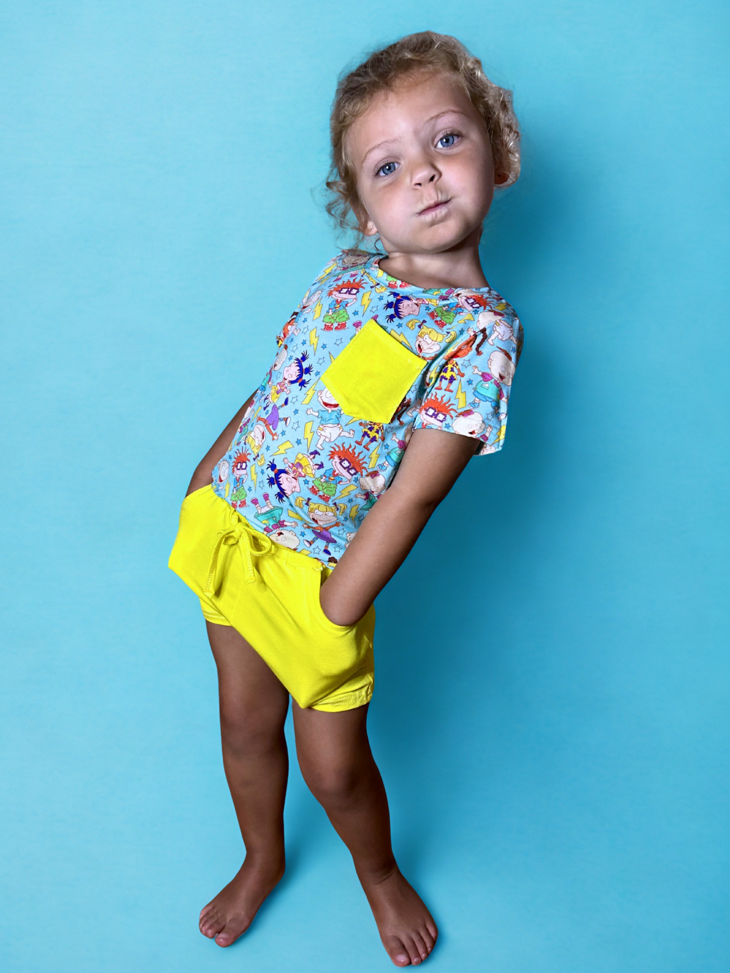 Baby Buds Bamboo Pocket Tee and Shorts Set