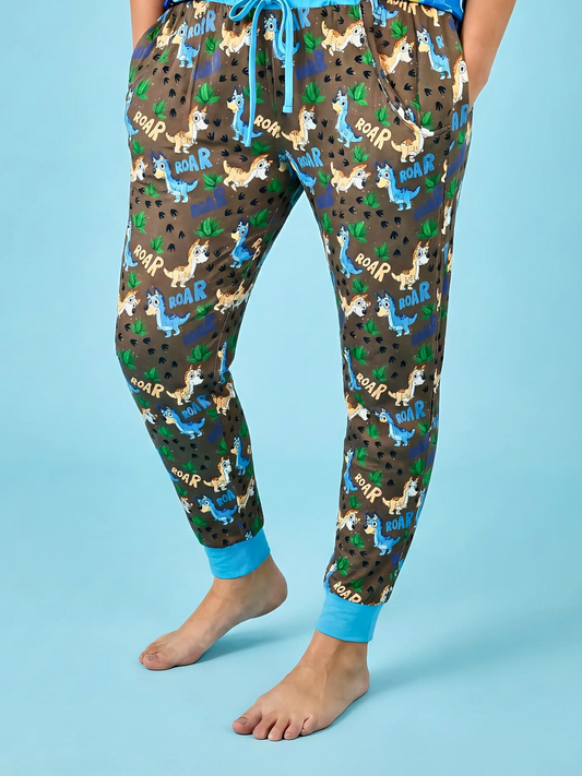 Dino Dog Adult Bamboo Joggers
