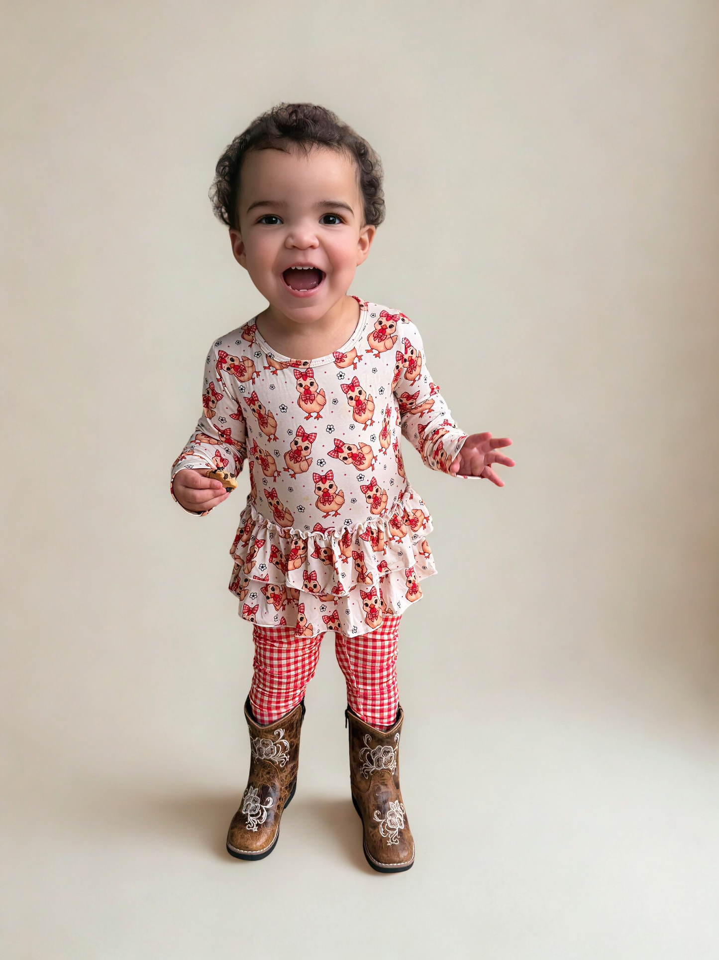 Pretty Peeps Bamboo Peplum Set