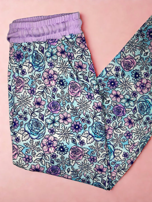 Arctic Bloom Adult Bamboo Joggers