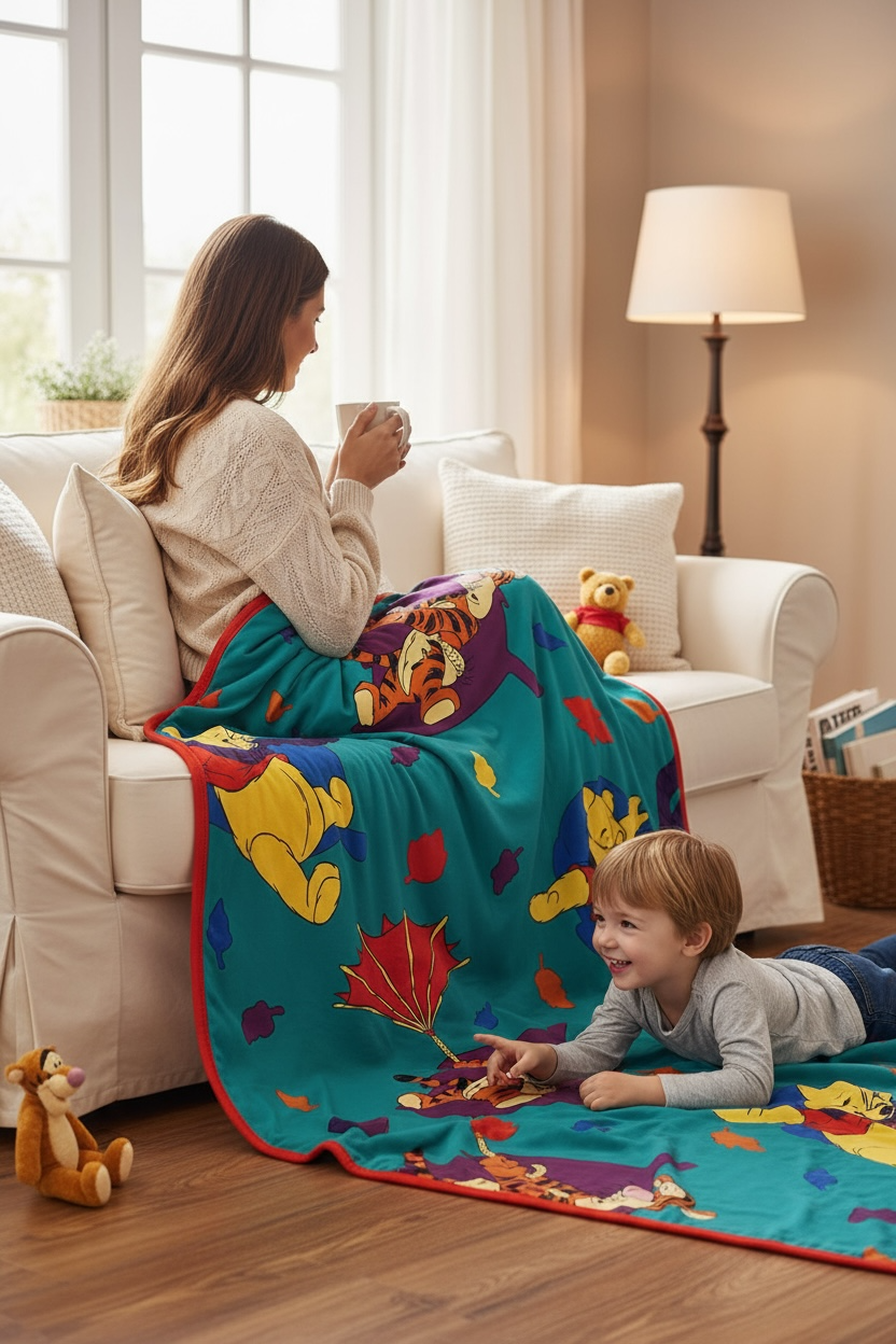 Retro Breeze Double Layered Bamboo Blanket